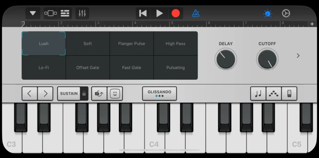 無料の作曲アプリGarageBand