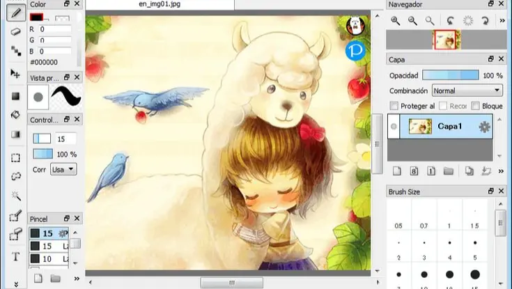 無料イラストソフトファイアアルパカ