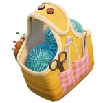 メアリージャン編みバッグ